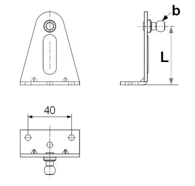 Gas Strut Brackets