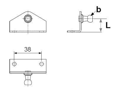 Gas Strut Brackets