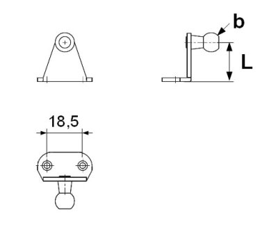 Gas Strut Brackets