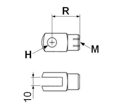 Gas Strut End Fittings