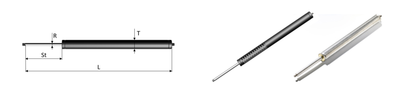 Mechanial spring struts m-Struts® made of steel or stainless steel | Febrotec