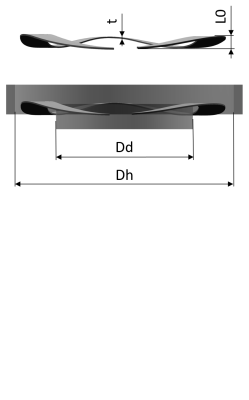 Wave Spring Washers coiled